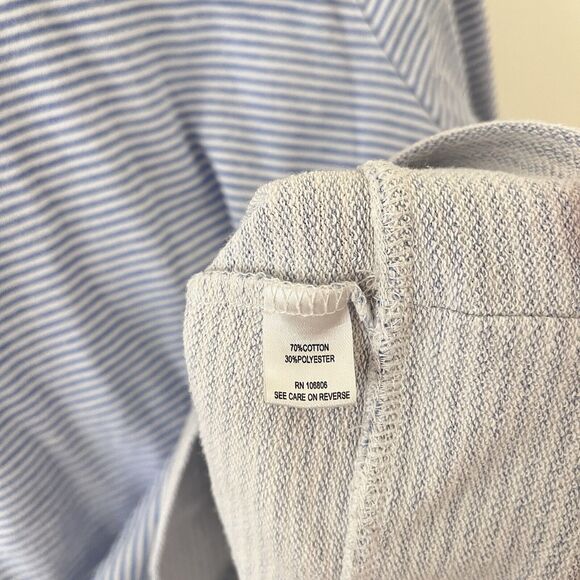 Emily Daniels Cotton Blend Stripe Shirt Preppy Nautical - Large - Picture 5 of 8